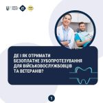 Військові та ветерани можуть безоплатно лікувати зуби в українських стоматологічних закладах