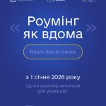 РОУМІНГ ЯК ВДОМА – УЖЕ З 1 СІЧНЯ 2026-ГО