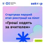 Відкрито реєстрацію на участь у пілоті «Гроші ходять за вчителем»